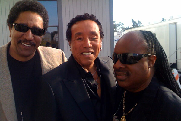 Mark Davis, Smokey Robinson and Stevie Wonder